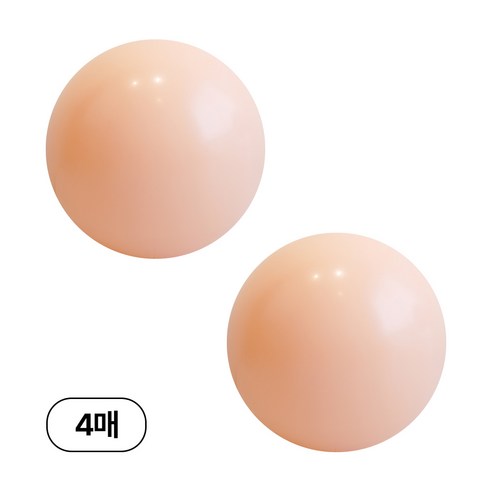 디어플레이스 90cm 대형 원형 풍선, 4매, 03_살몬