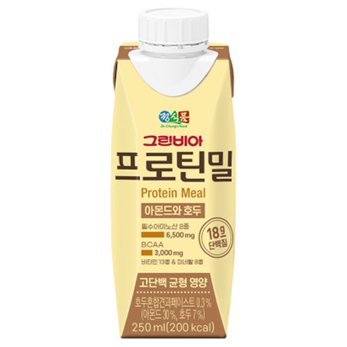 베지밀 그린비아 프로틴밀 아몬드와 호두 250ml x 54팩