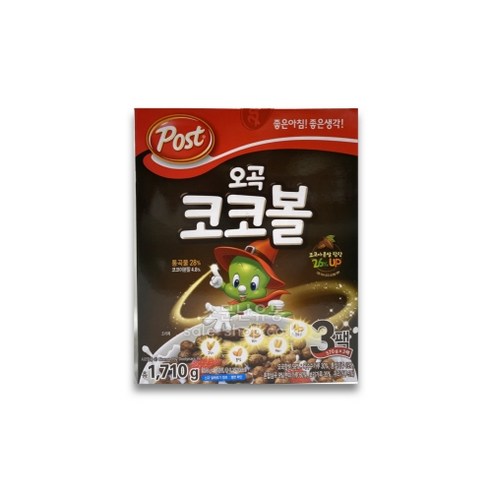 [코스트코] 포스트 오곡 코코볼 1 710g (570g＊3개), 570g, 1개