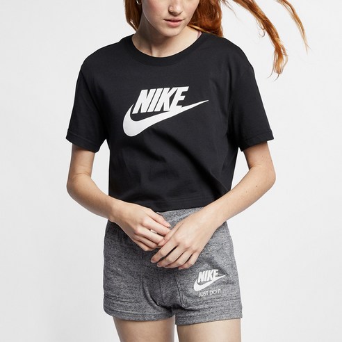 NIKE 우먼스 나이키스포츠웨어 에센셜 퓨츄라 크롭 티 - 010 BV6176 337731