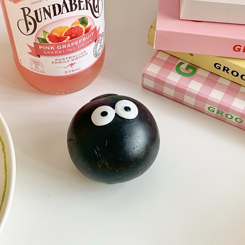 떨샵 강아지 디저트 타바 스퀴시 말랑이 주물럭 모찌 틱톡 핫템 장난감, 먼지눈알말랑이, 1개