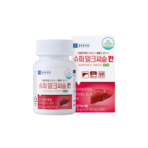 종근당건강 슈퍼 밀크씨슬 칸, 60정, 1개