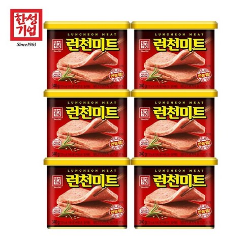 한성기업 런천미트 스팸햄 340g, 6개