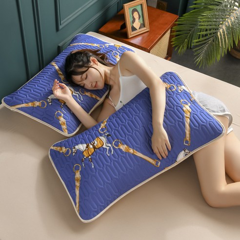 INEFF 만화 베갯잇 귀여운 라텍스 베갯잇 2개 고급 베갯잇 48*74cm, 3