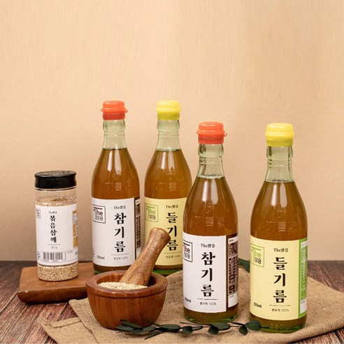 고소한 저온압착 참기름 350ml, 2개