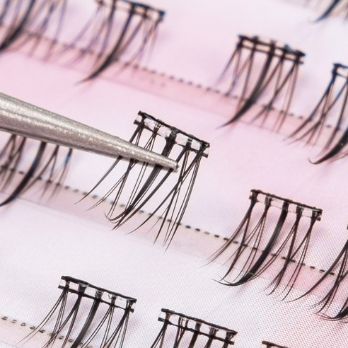 Sevenmoon 3초 풀 필요없는 3D인조 속눈썹 세트 9-11mm 120개, 1세트