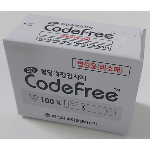 SD바이오센서 코드프리 CodeFree 혈당시험지 혈당측정검사지 200매 SW, 1개