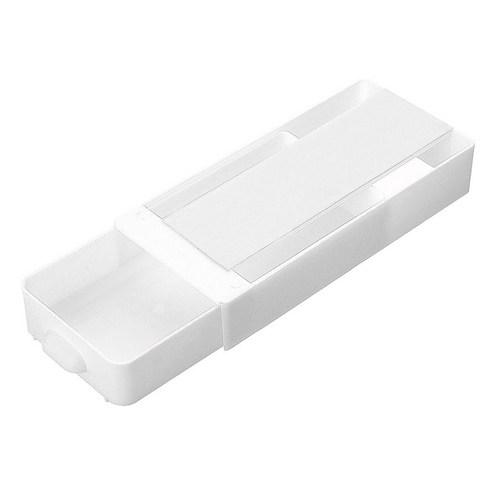 OEM Self Stick Pencil Tray Desk Table Storage Drawer Organizer Box Under Stand LZX200706731WH, 1개