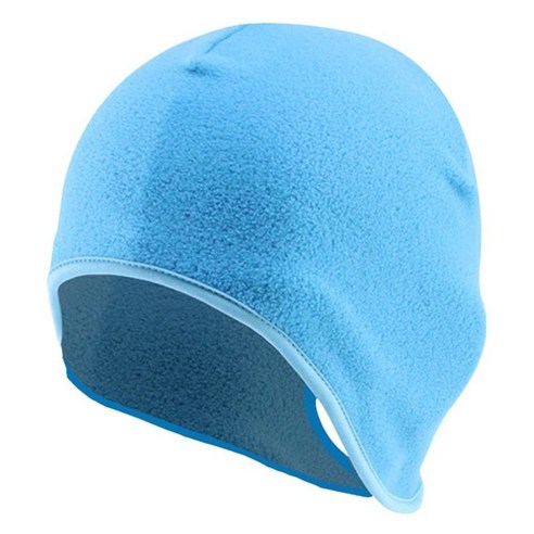통기성 해골 모자 사이클링 모자 따뜻한 헬멧 라이너 비니 모자 겨울 여성용 소녀 낚시, 하늘색, 25x19cm, 폴라 플리스