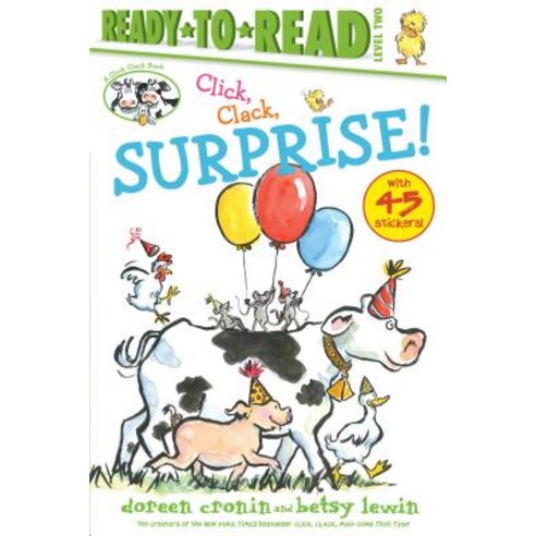 (영문도서) Click Clack Surprise!/Ready-To-Read Level 2 Paperback, Simon Spotlight, English, 9781534413825