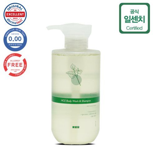 일센치 촉촉한 자연거품 약모밀 바디워시&샴푸 민감피부용, 1개, 500ml