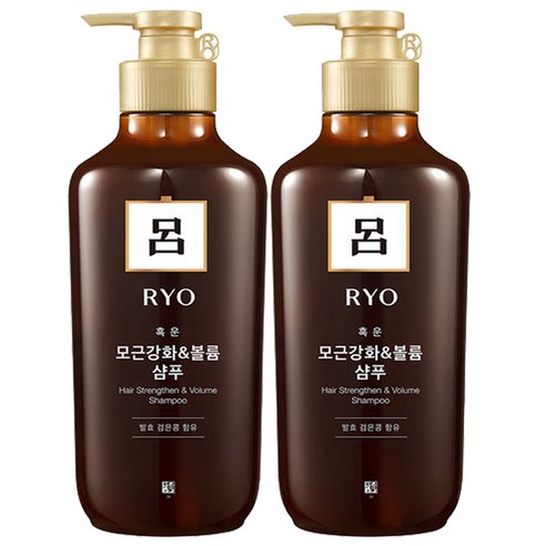 려 흑운 모근강화 볼륨케어 샴푸, 550ml, 2개