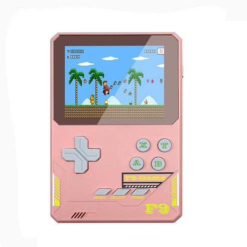 PYHO 레트로게임기 6000mAh 고속충전 보조배터리 내장 500종 고전게임 3.5인치 대화면, 핑크색(1인)