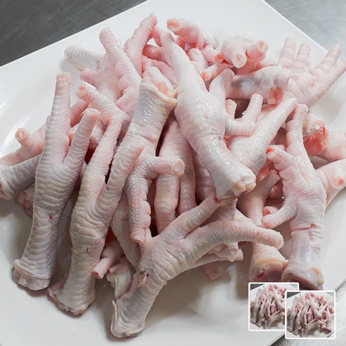 뼈없는생닭발 충청식품 통뼈닭발1kgX2팩 하림닭발 선별작업한 하림 닭발 (냉동) 국내산