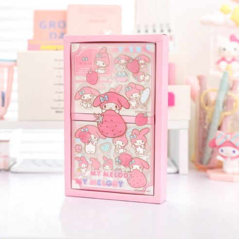Sanrio 귀여운 투명 방수 스티커 50장, 마이멜로디, 1개