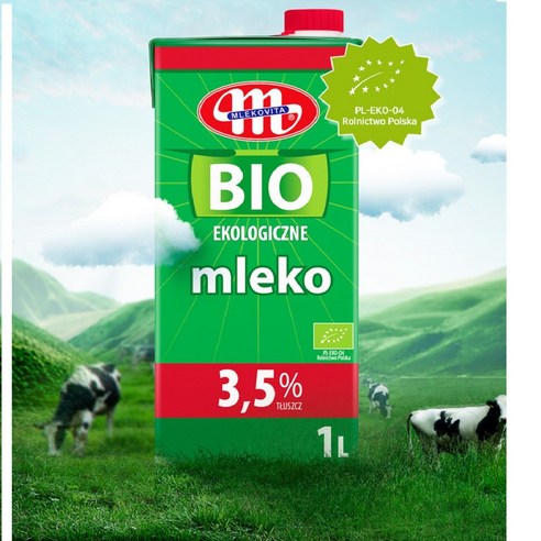 노브랜드 멸균우유  믈레코비타 유기농우유3.5% 1000mlx12입, 12입, 1000ml