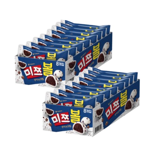 (신제품) 오리온 미쯔볼 쿠키앤크림, 16개, 42g