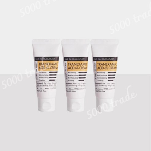 더마팩토리 트라넥삼산 트라넥사믹애씨드 6%크림 화이트닝 크림 30ml 3개, 트라넥삼산 크림 30ml, 0.03l