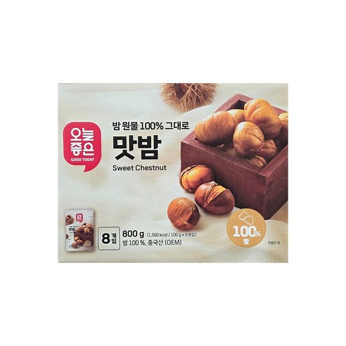 오늘좋은 맛밤, 8개, 100g