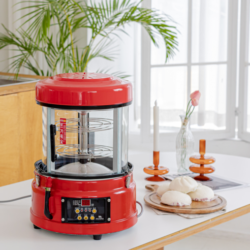 노브랜드 계란찜기  빨간 찜기 편의점 삼립 호빵 기계 계란 고구마 찐빵 삶는 미니 전기 기계 가정용 업소용, JY-507 (2단 미니 찜기)