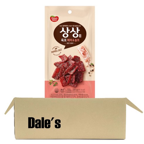 상상육포 페퍼앤솔트, 30g, 1개