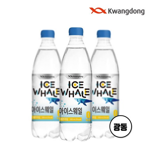 광동 아이스웨일 레몬라임 제로 탄산, 500ml, 20개