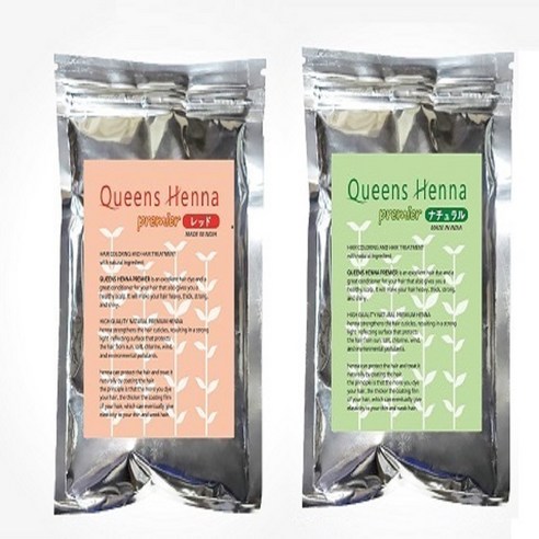 퀸즈헤나 premier 한개사면 한개더(1+1) 천연헤나염색약 Queens henna, 레드+레드