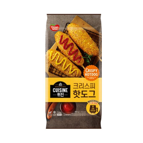 퀴진 크리스피 핫도그 400g 퀴진 크리스피 핫도그 400g