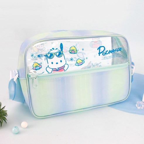 포차코 투명한 물놀이 가방 비치백 깜찍한 POCHACCO 수영가방