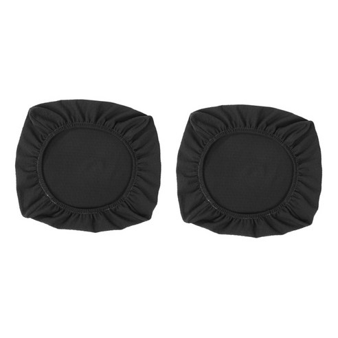 2PCS 스판덱스 의자 커버 주방 식당 의자에 대한 빨 Slipcovers 시트 커버, Black_L, 폴리 에스터