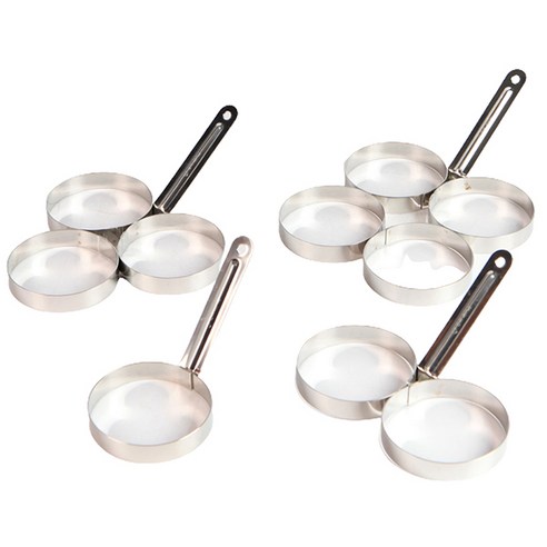 키친플라워 쿠킨 돌핀 멀티 라면 포트, KEK-DJM1800CP 라면조리기렌탈 12 스텐 원형 계란틀 토스트틀 에그 모양틀 달걀 후라이, 2구, 1개