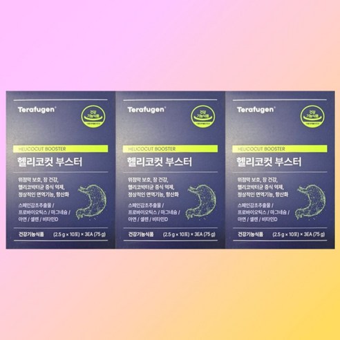 테라퓨젠 헬리코컷 부스터 2.5g x 30포 6개