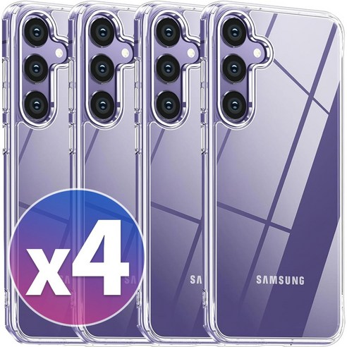 스톤스틸 2+2 갤럭시 A34 5G 투명 젤리 심플 베이직 케이스 4개