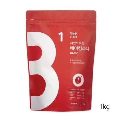 레인보우샵 베이킹소다 베이직, 1kg, 1개