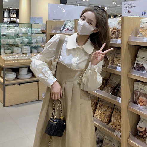 포근한 계절을 담은 임산부 멜빵 원피스: 편안함과 스타일을 동시에