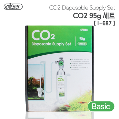 이스타 미니 CO2 고압세트 95g (I-687) 수초키우기 이탄발생기 수초이탄