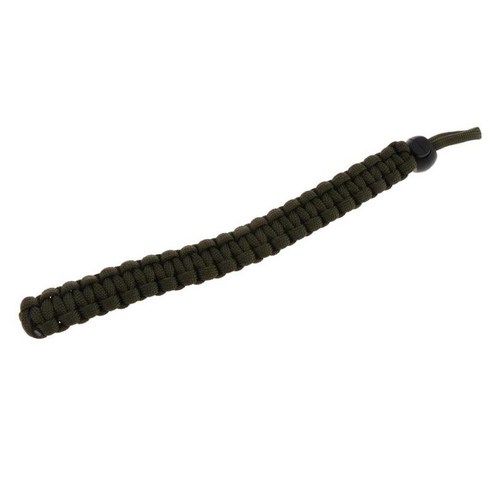 땋은 Paracord 조정 가능한 카메라 손목 스트랩/팔찌, 육군 녹색, 34x2cm, 나일론