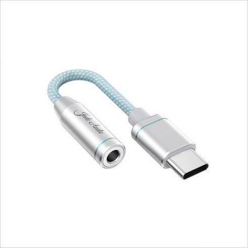 AUX 생성기 차량용 옥스선 카 오디오 전원선 FiiO/JadeAudio JA11 USB C타입 3.5mm 이어폰/헤드폰 어댑터 C 케이블 3.5 보조 IOS 안드로이드용, Silver 차량용 전자기기