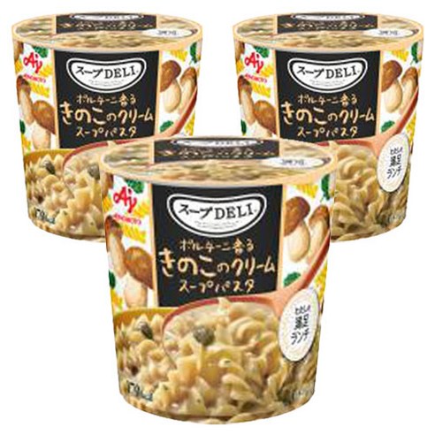 아지노모토 스프 델리 포르치니 향이 나는 버섯 크림 파스타, 3개