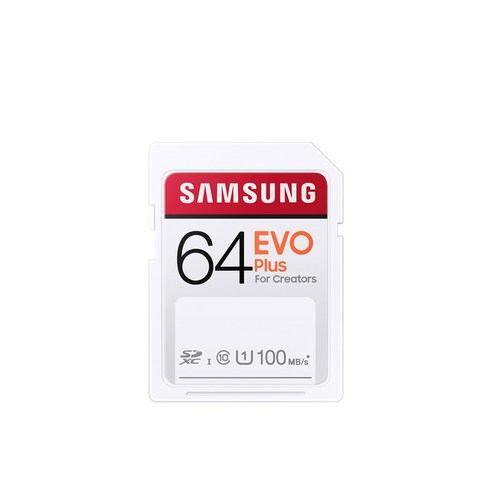 삼성전자 정품 SD카드 EVO PLUS 64GB MB-SC64H/APC