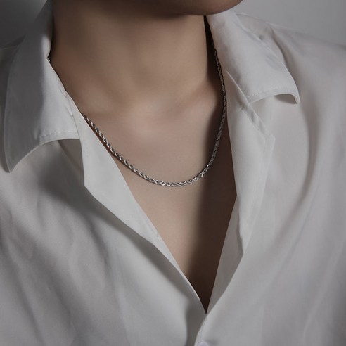테티아 남자 남성 목걸이 티타늄 펜던트