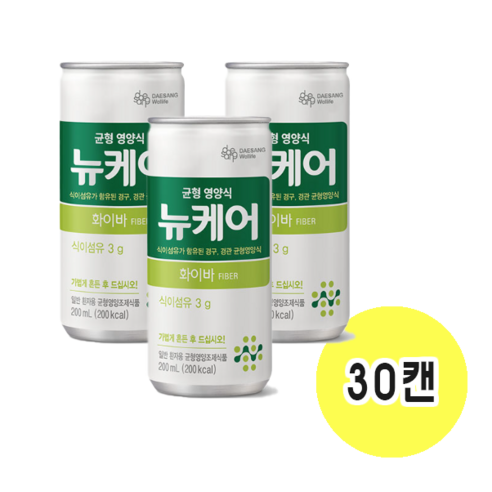 뉴케어 화이바 200ml x 30캔 경관급식, 30개