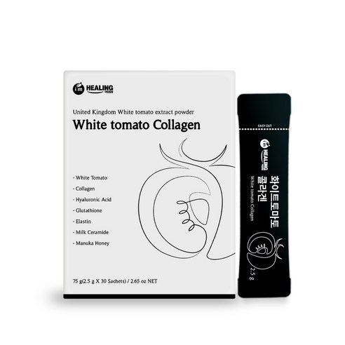 아임힐링 화이트토마토 콜라겐 30포, 2개, 75g, 75g