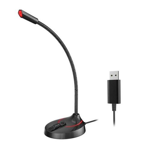 PC 컴퓨터용 데스크탑 USB/3.5mm 마이크 전문 데스크탑 마이크 소음 제거 플러그 앤 플레이, F12 블랙 USB, 설명, 플라스틱 철