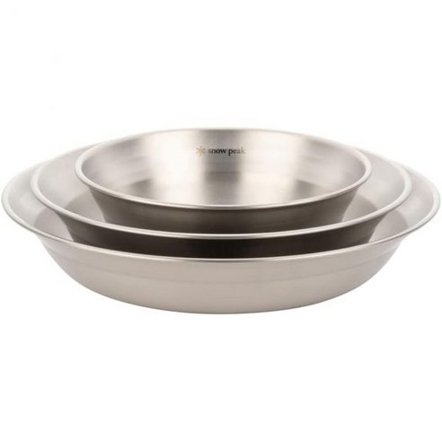 Snow Peak스노우피크 식기세트 패밀리 16pcs TW021 스테인레스 스틸 캠핑용 경량 일본제 평생 제품 보증, Set for 1