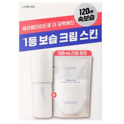 라네즈 크림스킨 170ml+리필 120ml, 1set, 170g