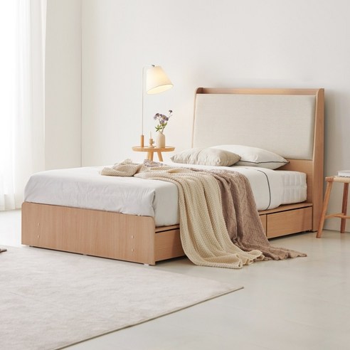 프리미엄 벨로나 LED 조명 패브릭 슈퍼싱글 침대 프레임