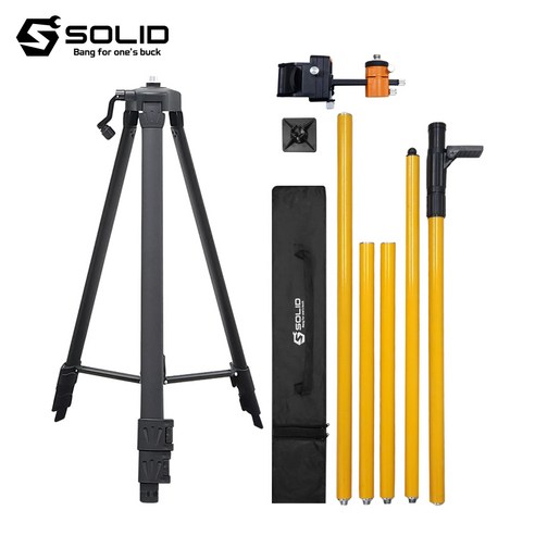 솔리드 레이저 레벨기 삼각대 폴대 서포트 4미터 삼각다리 레벨다리 SOL-TP3900, 레벨기 폴대 SOL-TP3900, 1개