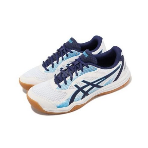 아식스 Asics 업코트 5 화이트 인디고 블루 껌 남성 배구화 운동화 1071A086102