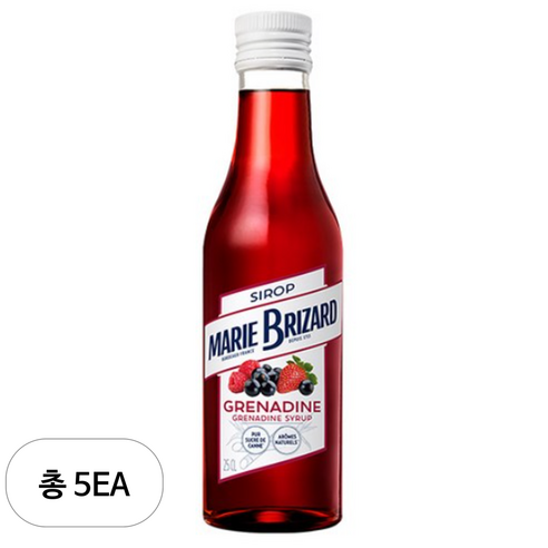 마리브리자드 그레나딘 시럽, 250ml, 5개